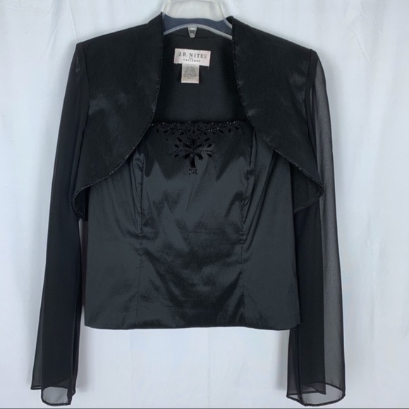 J.R. Nights women's beaded jacket camisole set 10 - Picture 1 of 8